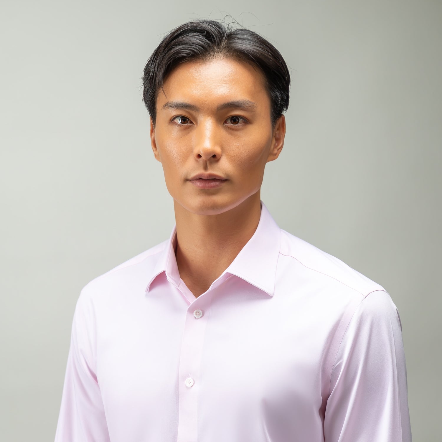 Pink BambooFlex Dress Shirt, front zoomed